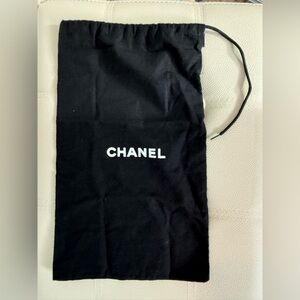 CHANEL Black Drawstring Bag